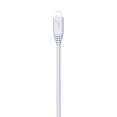 GEAR Lader 12-24V 2xUSB 2,4A Hvit MicroUSB Kabel Rund 1m