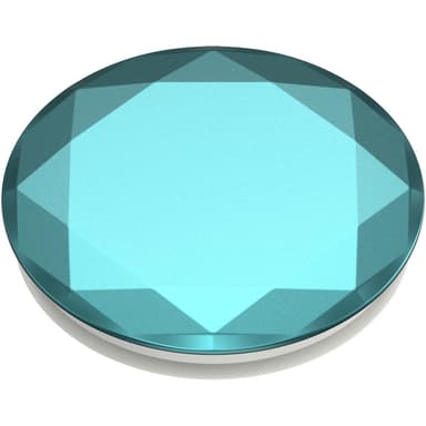 POPSOCKETS Metallic Diamond Aquarius Blue Avtagbart Grip med stativfunksjon Premium