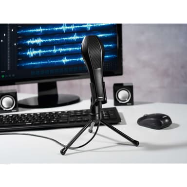 HAMA Mikrofon Stream USB Svart