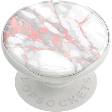 POPSOCKETS Mirror Rose Gold Lutz Marble Gloss Avtagbart Grip med stativfunksjon LUXE PopMirror