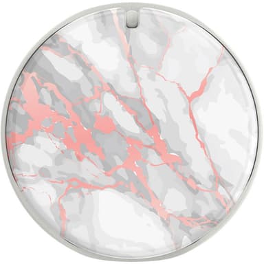 POPSOCKETS Mirror Rose Gold Lutz Marble Gloss Avtagbart Grip med stativfunksjon LUXE PopMirror
