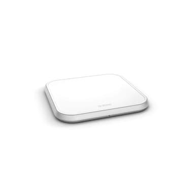 Zens Single Aluminium QI trådløs ladeplate (hvit)