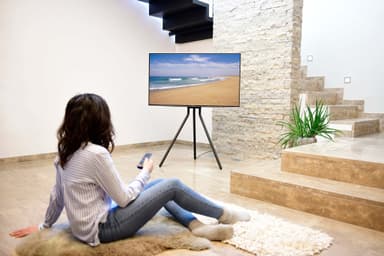 HAMA Gulvstativ for TV Design Svart