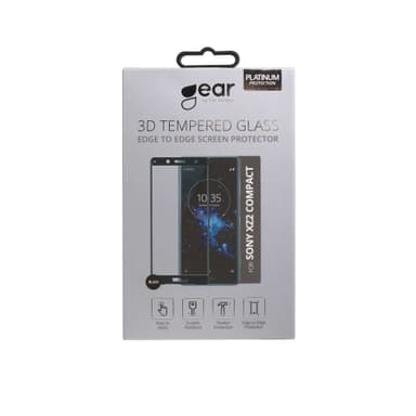 GEAR Herdet Glass 3D Full Cover Svart Sony Xperia XZ2 Compact