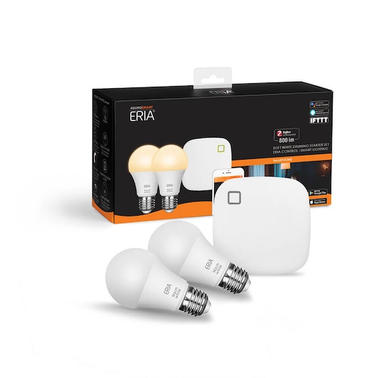 Aduro Smart Eria WarmWhite LED startpakke med Zigbee-hub AS15066046