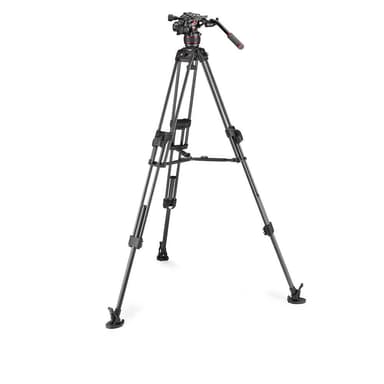 MANFROTTO Stativkit Video Nitrotech 608 + 645 Fast Twin MS Karbonfiber