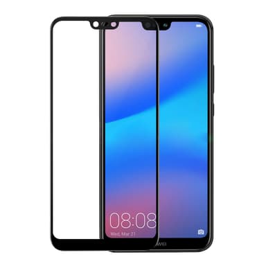GEAR Herdet Glass 3D Gum Full Cover Svart Huawei P20 Lite