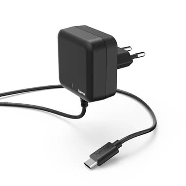 HAMA Lader 220V USB-C PD 27W 3A fast Kabel 1m Svart