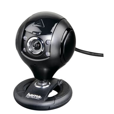 HAMA Webcam HD Spy Protect 16:9 Svart