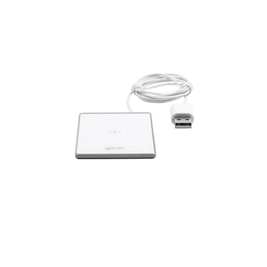 GEAR Trådløs QI Lader USB-kabel  15W 5-9V/2A Hvit Ultratynn
