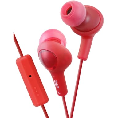 JVC Øreplugger FR6 Gumy Plus Mic Rød