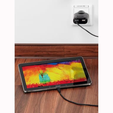 HAMA Lader 220V 2xUSB 4.8A Svart