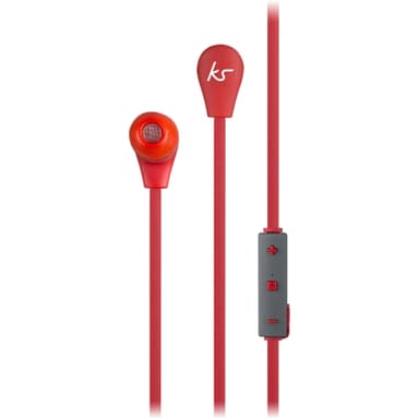 KITSOUND Øreplugger Bounce Rød In-Ear Trådløs Mic