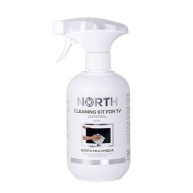 NORTH Rengjøringskit TV Væske 500ml og Rengjøringsklut