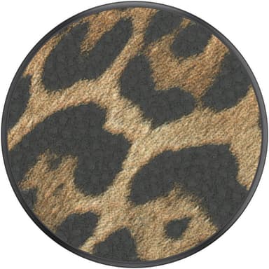 POPSOCKETS Vegan Leather Leopard Avtagbart Grip med stativfunksjon Premium