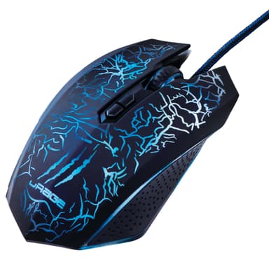 URAGE Gamingmus Illuminated2 Optisk Svart 2400dpi