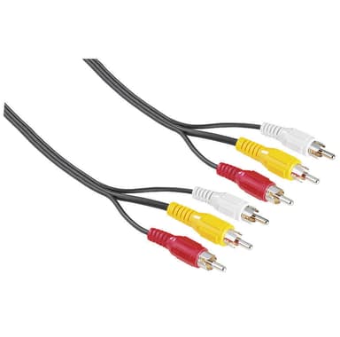 Kabel 3xRCA-3xRCA 2m 3xHane-3xHane