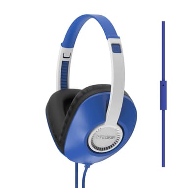 KOSS Hodetelefon UR23iB Blå Over-Ear med one touch mic
