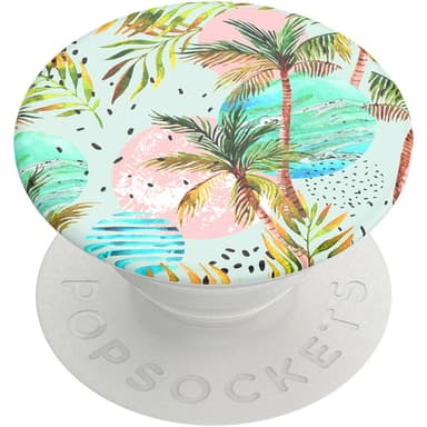 POPSOCKETS Waikiki Daze Avtagbart Grip med stativfunksjon