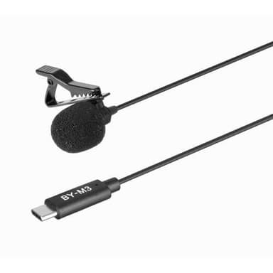 BOYA Mikrofon BY-M3 Lavalier USB-C 6m.