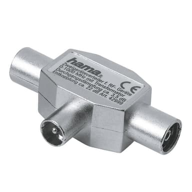 HAMA Antennefordeler Koax 1xhan - 2xhun