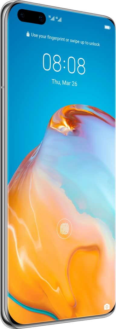 Huawei P40 Pro 5G smarttelefon 8/256GB (ice white)