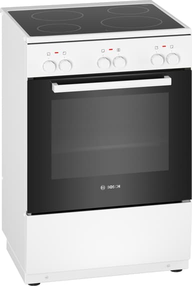 Bosch frittstående keramisk komfyr HKA000020U (hvit)