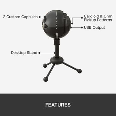 Blue Microphones Snowball mikrofon (sort)