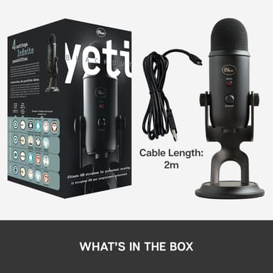 Blue Microphones Yeti USB-mikrofon (sort)