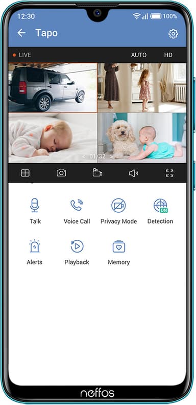 TP-Link C100 Full HD WiFi Home sikkerhetskamera