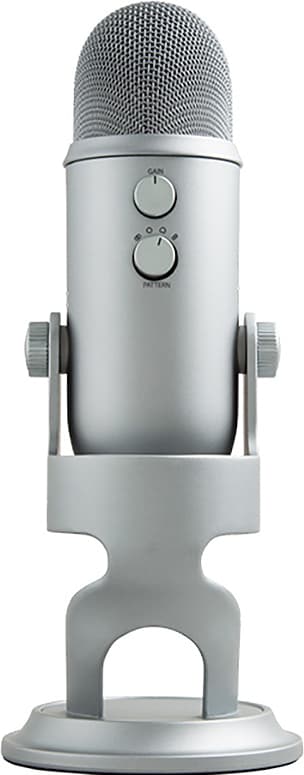 Blue Microphones Yeti USB mikrofon (aluminium) Mikrofon Arozzi Colonna (sølv) Mikrofon Elkjøp
