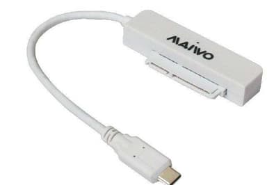 Maiwo K104Ag1 USBC 3.1 Gen1 5Gbps til 2.5 "HDD / SSD 2TB Opptil 12.5mm SATA III Adapter med 10cm USB C-kabel