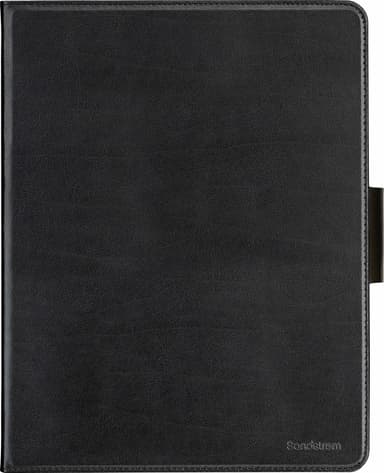 Sandstrøm iPad 12,9" foliodeksel i skinn (sort)