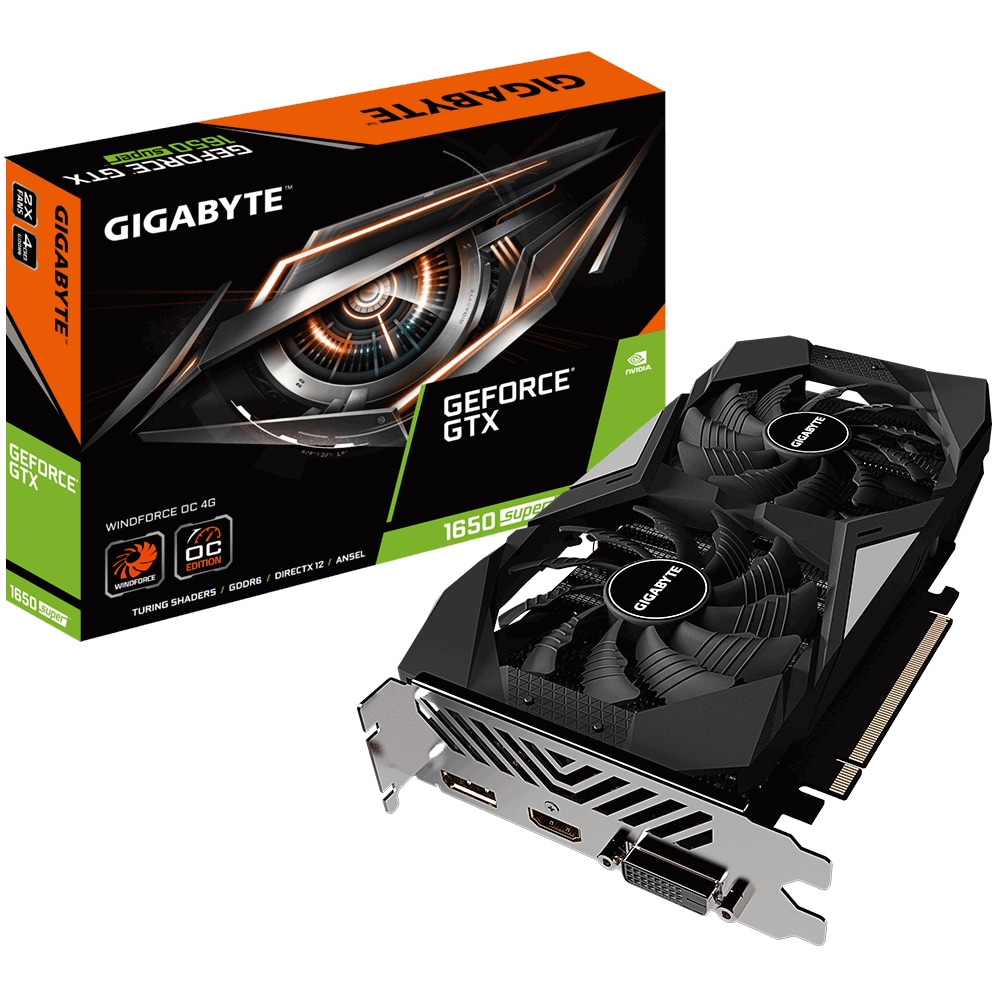 Gigabyte GV-N165SWF2OC-4GD graphics card NVIDIA GeForce 1650 SUPER 4 GB GDDR6 - Elkjøp