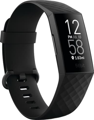 Fitbit Charge 4 aktivitetsarmbånd (sort)