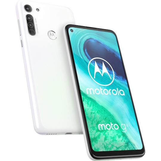 Motorola Moto G8 smarttelefon 4/64GB (pearl white)