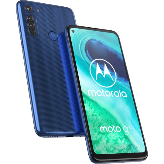 Motorola Moto G8 smarttelefon 4/64GB (neon blue)