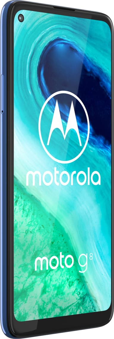 Motorola Moto G8 smarttelefon 4/64GB (neon blue)