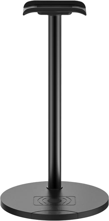 Headset-stativ med QI-lading (aluminium)