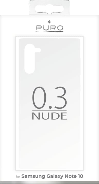 Puro 0.3 Nude Samsung Galaxy Note10 deksel (gjennomsiktig)