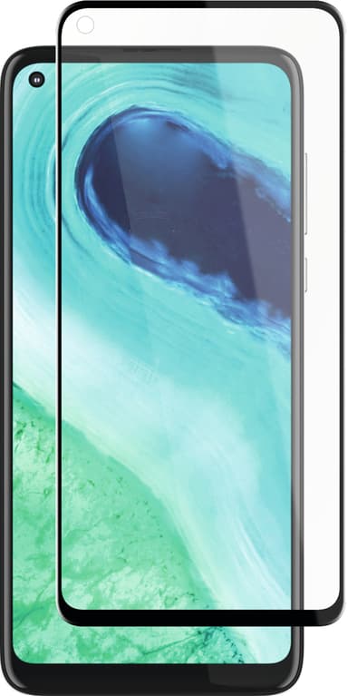 Panzer Full-Fit Motorola Moto G8 skjermbeskytter (sort)