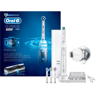 Oral-B Genius 9000 elektrisk tannbørste (hvit)