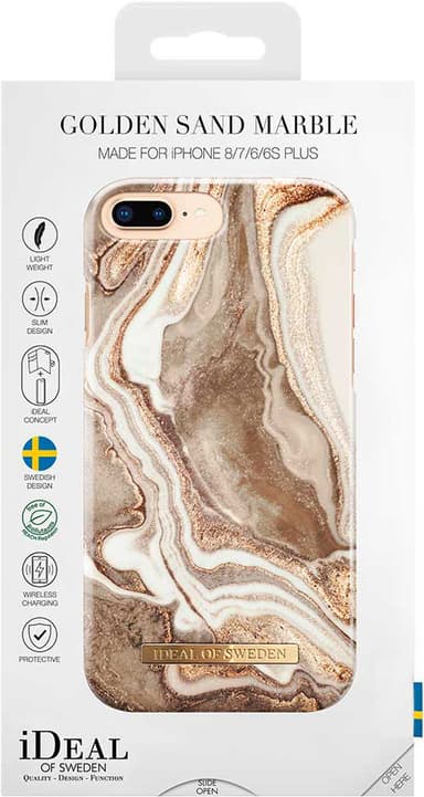 iDeal of Sweden deksel til iPhone 8/7/6/6s Plus (golden sand marble)