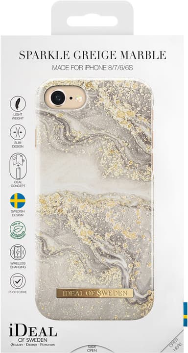iDeal of Sweden deksel til iPhone 6/7/8/SE Gen. 3 (sparkle greige marble)