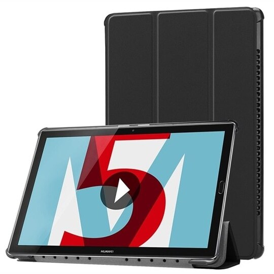 Trifold- futteral / mobilfutteral for Huawei  MediaPad M5 10.8 - Svart