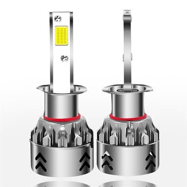 Led konvertering  frontlys 2-Pk Pære H1 27W 3000LM 6000K
