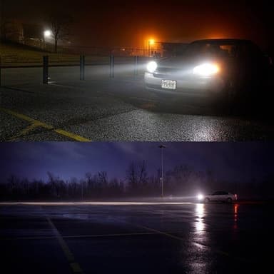 Led konvertering strålekaster 2-Pack Lyspærer H8 / H9 / H11 18W 2000LM 6000K Xenon