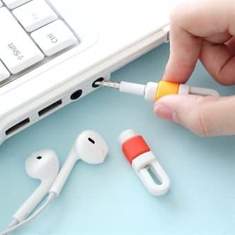 Ledningbeskyttelse til høretelefonledningen - 10Pk