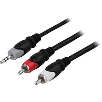 Lydkabel 3,5mm -2xRCA 2 meter