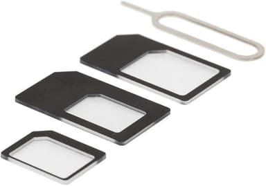 DELTACO SIMkortadapter for micro/mini/nano-sim